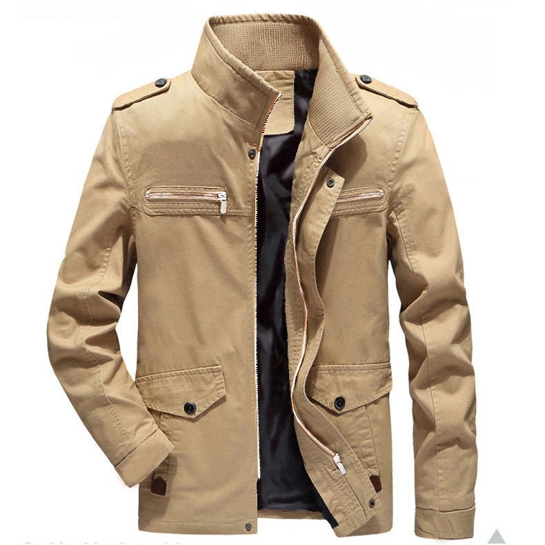Áo khoác nam Áo khoát nam kaki chống nắng phối túi bao chất đẹp-A1052