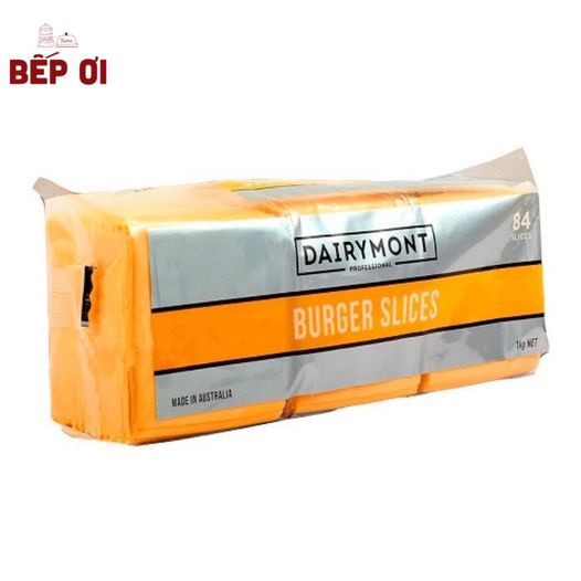 Phô mai lát cam Cheddar lát DAIRY MONT 1kg