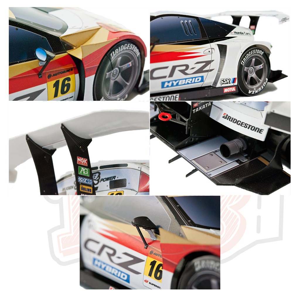 Mô hình giấy Xe đua ô tô Racing Car 2012 Honda Mugen CR-Z GT