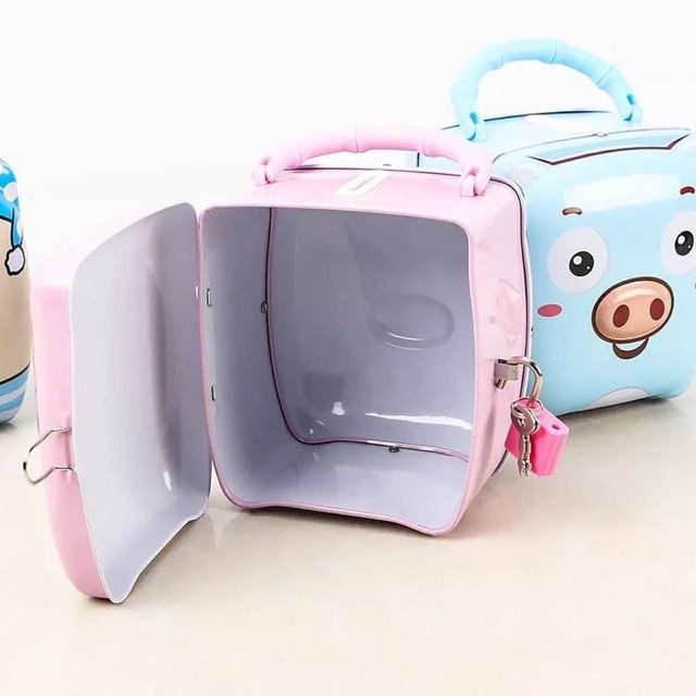 HỘP TIẾT KIỆM CHO BÉ HÌNH HEO CON CÓ KHOÁ KUTE