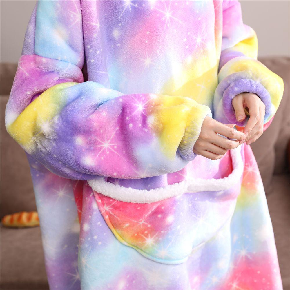 Chăn Lông Cừu Mềm Có Mũ Trùm Đầu Phù Hợp Với Mọi Nơi