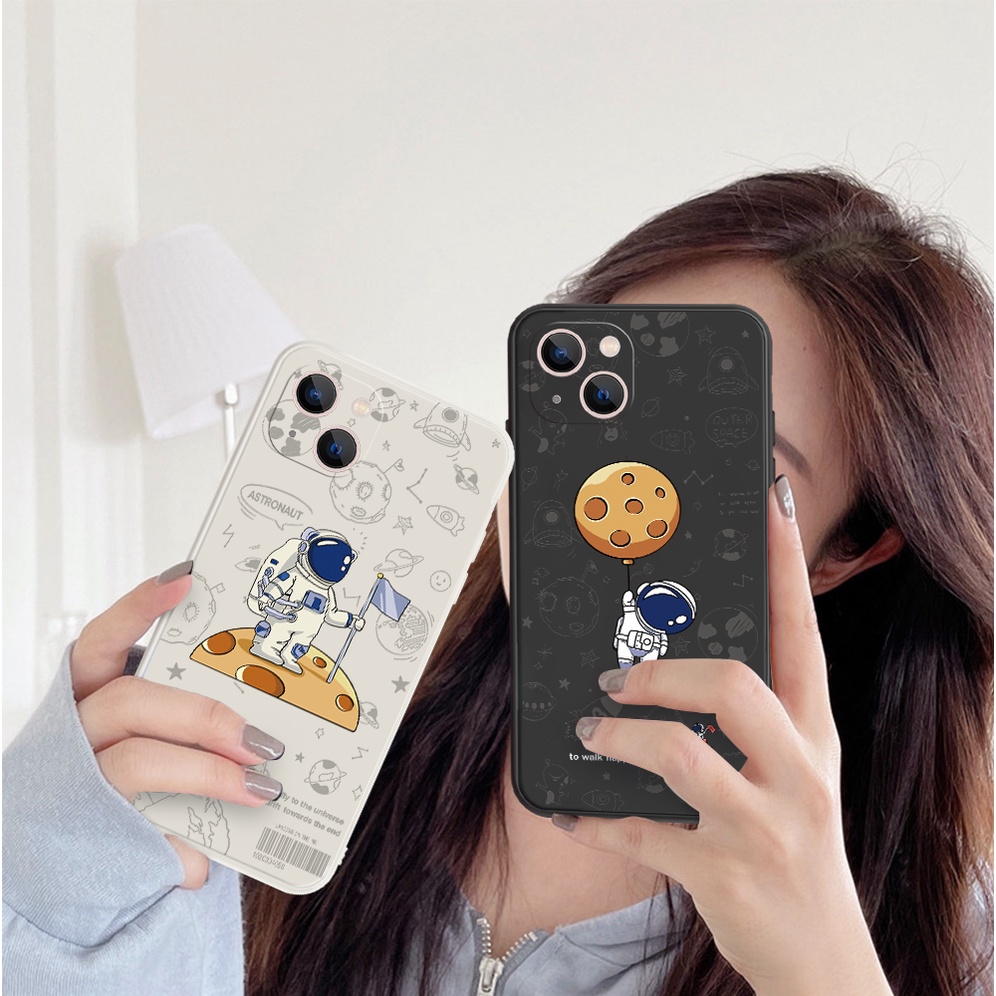 Ốp Điện Thoại Bảo Vệ Cho samsung galaxy A51 A71 A31 A21S M40S A03S M32 F22 A33 A53 A73 A23 Soft Silicone Cartoon Astronaut B3K4