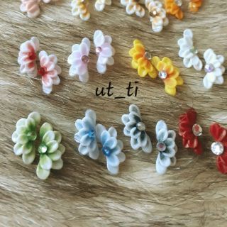 hoa bột mã 02- trang trí móng nail