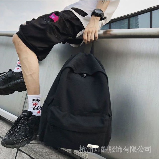 Women's Travel junior high school student simple high school backpack capacity schoolbag College student Korean style ultra light men's backpack