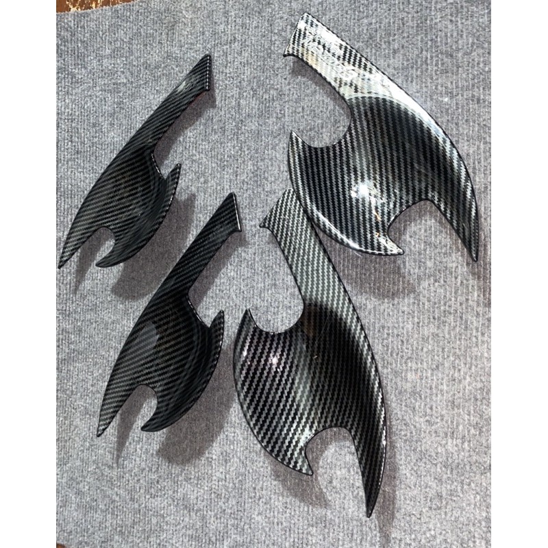 Ốp hõm cửa Ốp Gương chiếu hậu xe Mazda 3 2015 2016 2017 2018 2019 Carbon + Titan + Mạ Chrome ốp tay nắp bình xăng