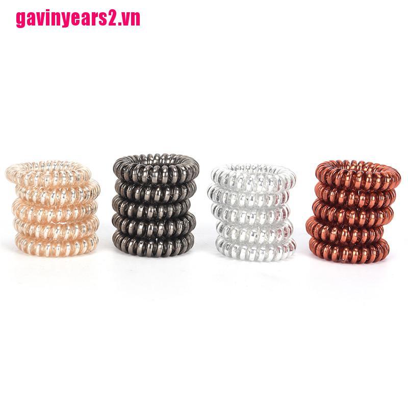 Set 1/ 5 dây buộc tóc kiểu lò xo co giãn tốt tiện lợi
