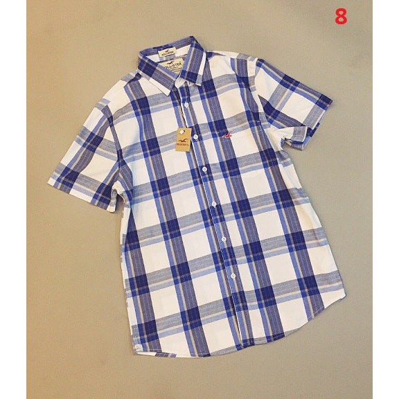 ÁO SƠ MI NAM KẺ SỌC CARO DÁNG SUÔNG