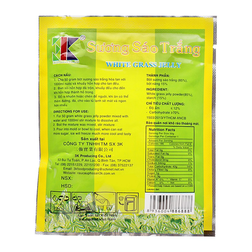 Bột sương sáo trắng 50g