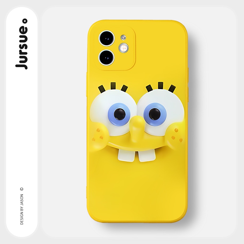 Ốp lưng JURSUE mềm hoạt hình dễ thương đẹp độc lạ Cho iPhone 14 13 12 11 Pro Max SE 2020 X XR XS 8 7 ip 6S 6 Plus Y2353