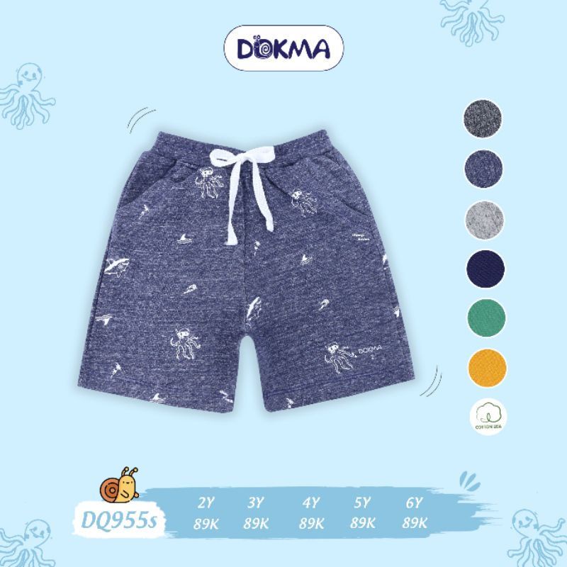 Quần short da cá bé trai Dokma 2-6T