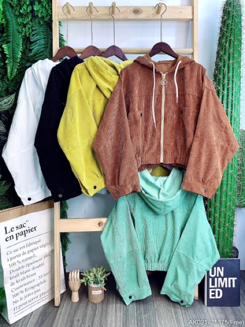 Áo Khoác Chống Nắng Nữ Kaki Nhung Qc Form Lửng Cánh Dơi (SỈ) Bomber Jackets Trơn TÚI KHÔNG NẮP -  AK1021 | BigBuy360 - bigbuy360.vn