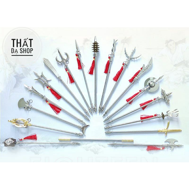 Nguyên bộ mô hình trưng bày binh khí Tam Quốc Tây Du Kí.