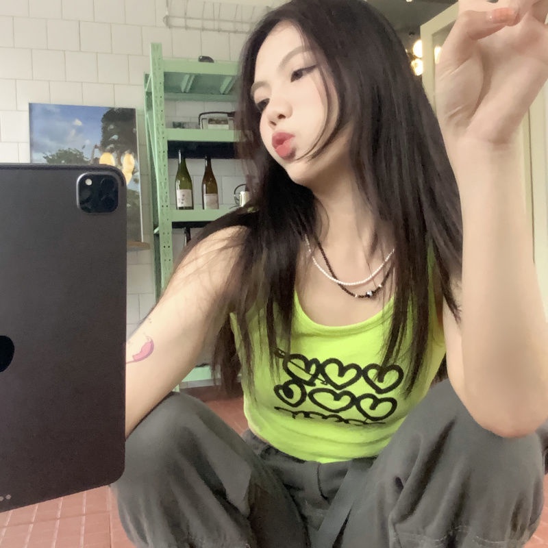 Bán Chạy!F &amp; X Áo Hai Dây Dáng Ôm Thời Trang Mùa Hè Ngọt Ngào Phong Cách Ngọt Ngào Dành Cho Nữ