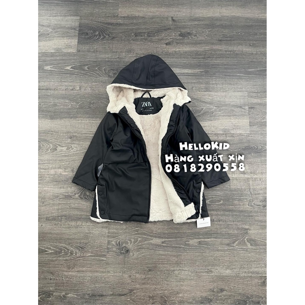 A602 - Áo khoác raincoat lót lông ZR bé trai & bé gái