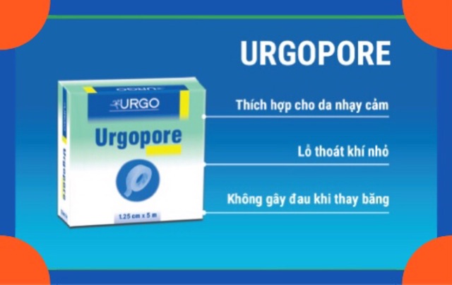 BĂNG KEO GIẤY URGOPORE CHO DA NHẠY CẢM