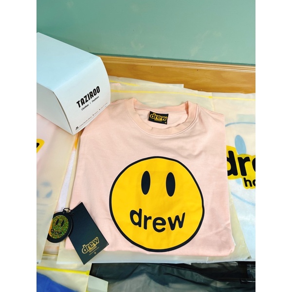 🌟 - Áo thun  Drewhouse bản mặt cười Mascot 2 màu đỉnh nhất, Drewhouse Mascot Tee