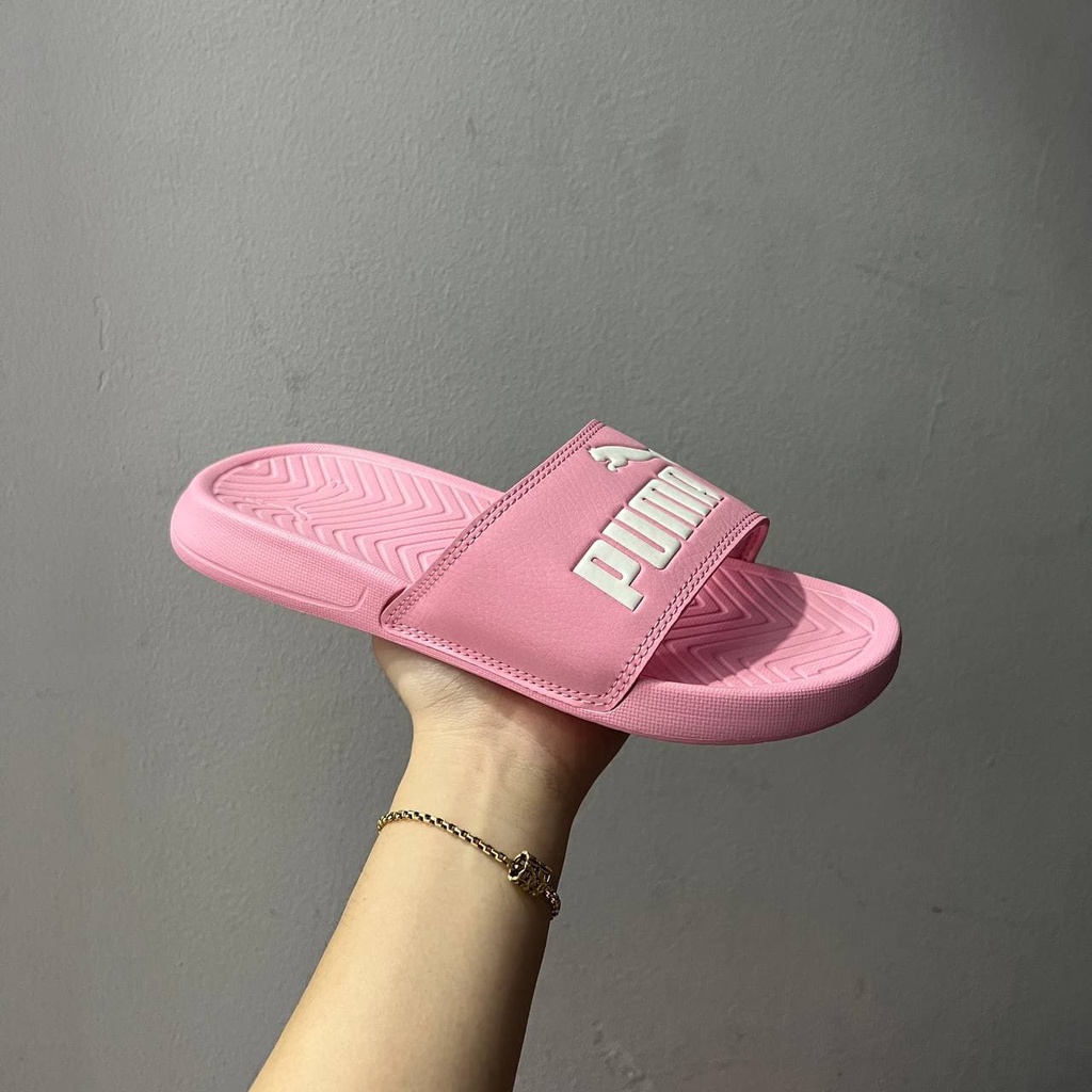 Dép Puma Popcat 20 Thể Thao Thời Trang Màu Hồng Logo Trắng Nam Nữ Có Sẵn 360265-16