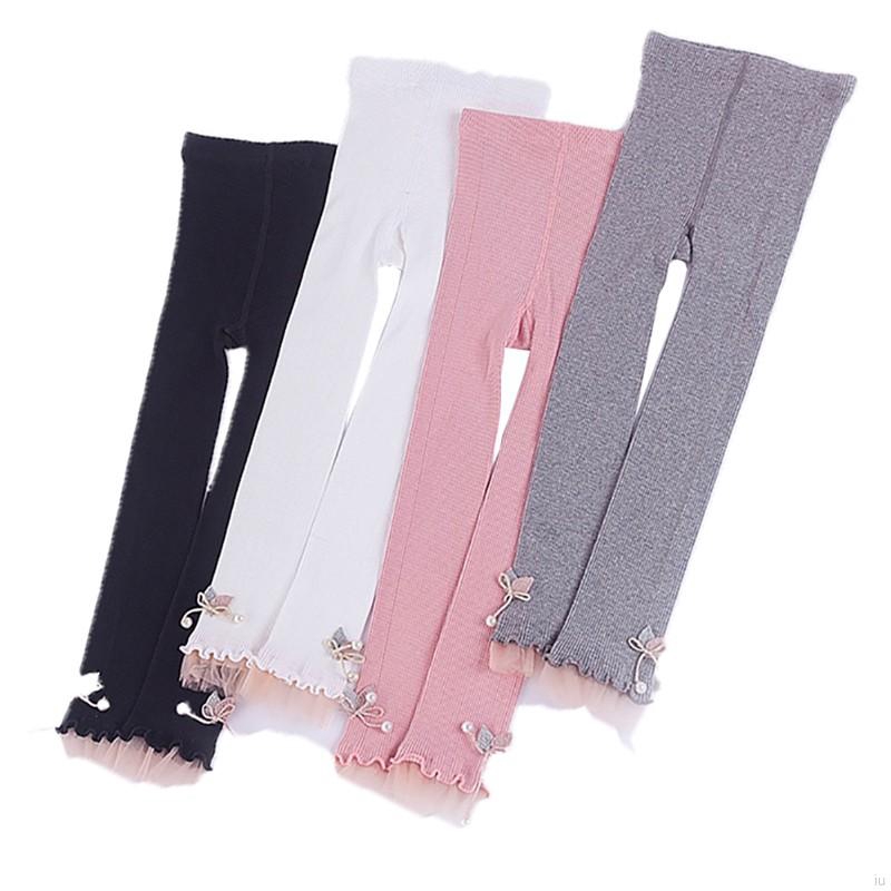 Quần Legging giữ ấm phối nơ xinh cho bé gái