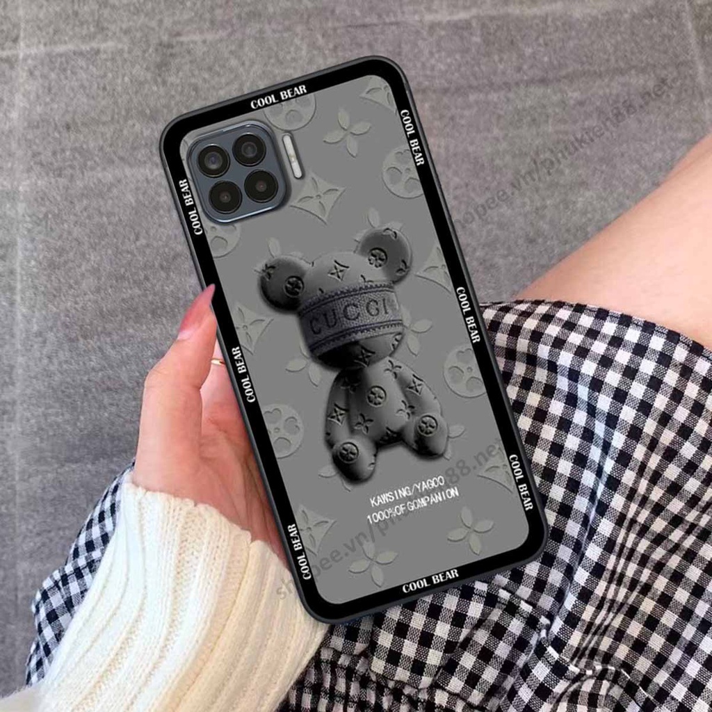 Ốp Oppo A73 / A93 bear, k@ws thương hiệu phong cách ốp lưng thời trang cao cấp