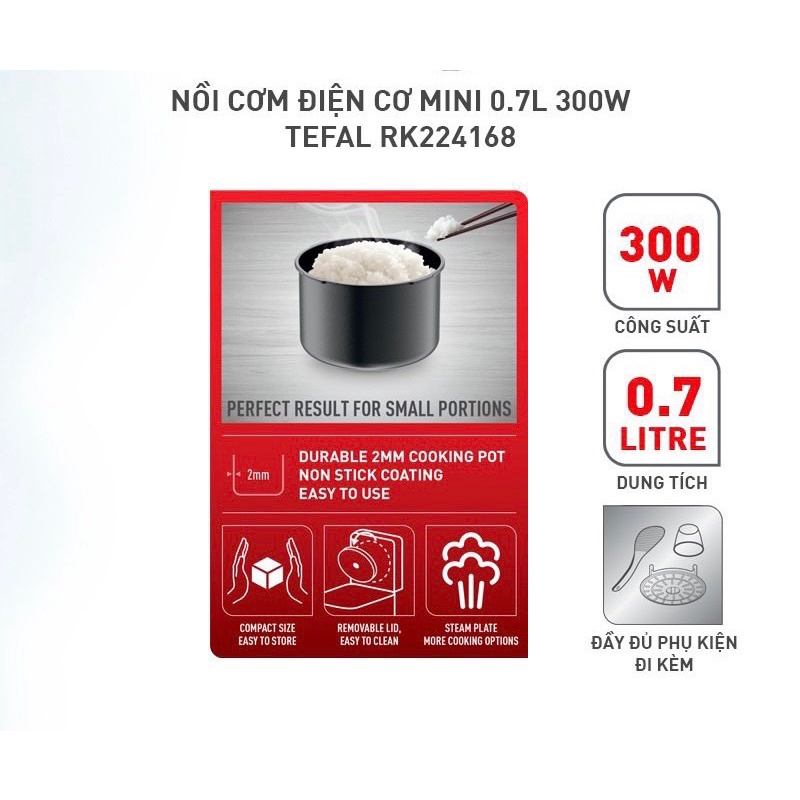 Nồi cơm điện Tefal RK224168