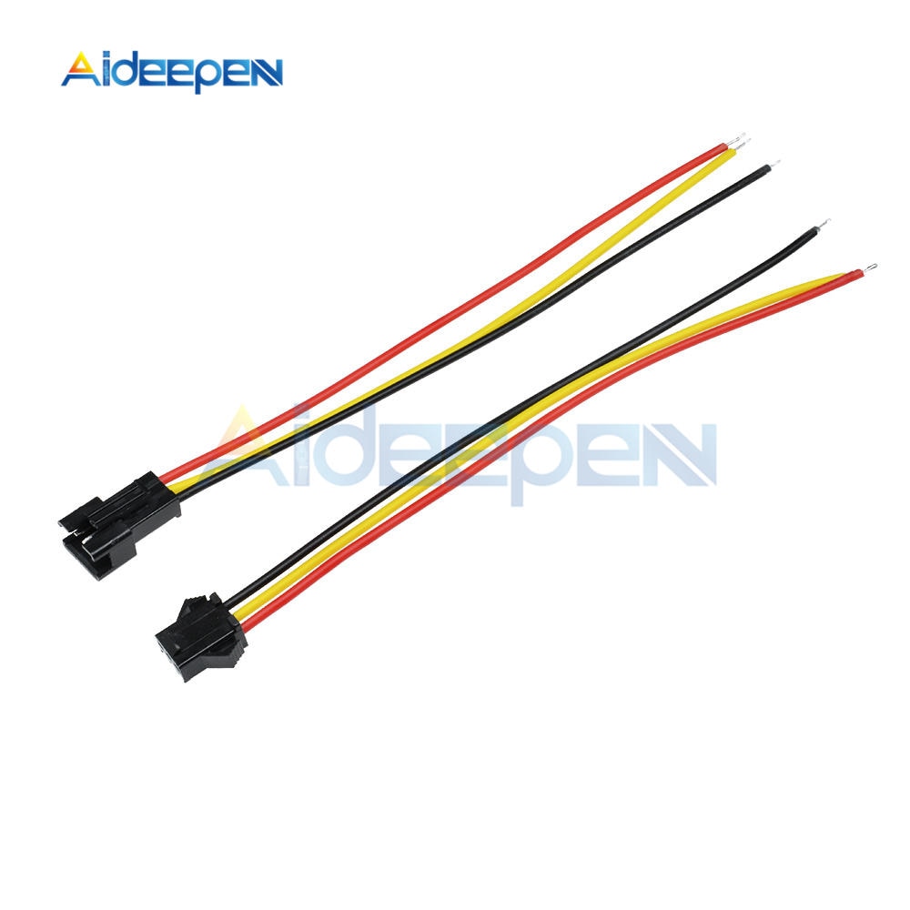 SM 5 Cặp Đầu Nối Dây Điện 3 Chấu 10cm / 15cm / 30cm 3mm Cho Dây Đèn Led | BigBuy360 - bigbuy360.vn