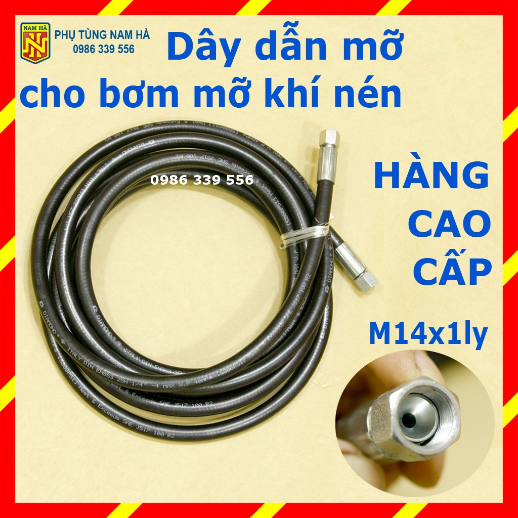 Dây dẫn bơm mỡ bò cao áp dùng dẫn mỡ cho máy bơm mỡ khí nén