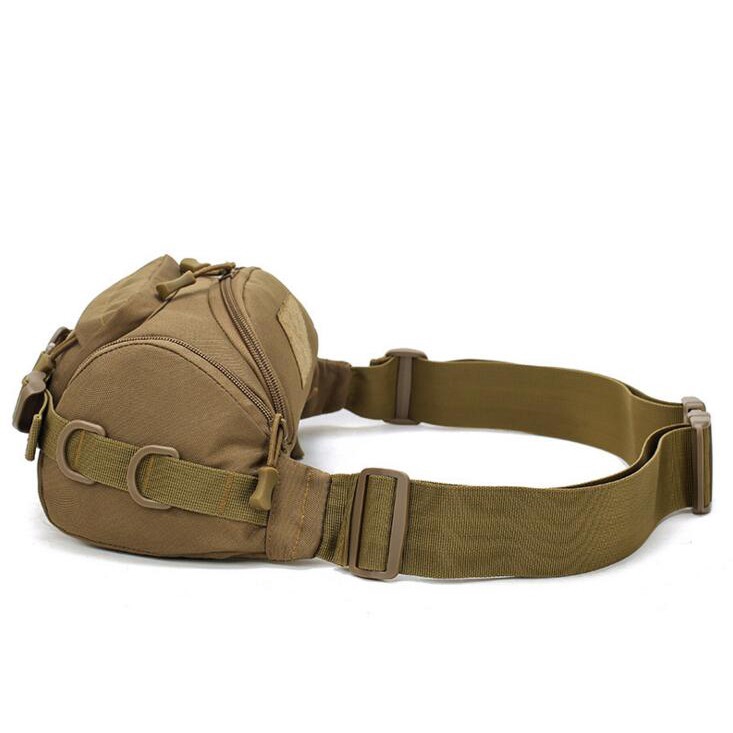 Fashion Camo Canvas Waist Bag Barrel Bucket Style Large Fanny Pack for Men and Women | BigBuy360 - bigbuy360.vn