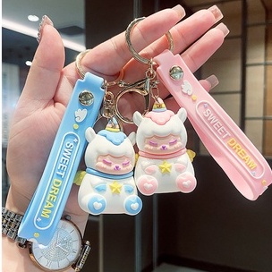 Móc Chìa Khóa Hoạt Hình Búp Bê Kì Lân Dễ Thương - Móc Trang Trí Sáng Tạo