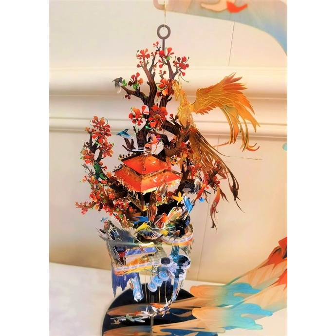 Mô Hình Kim Loại Lắp Ráp 3D MU Bách Điểu Triều Phụng Birds Pay Homage To The Phoenix