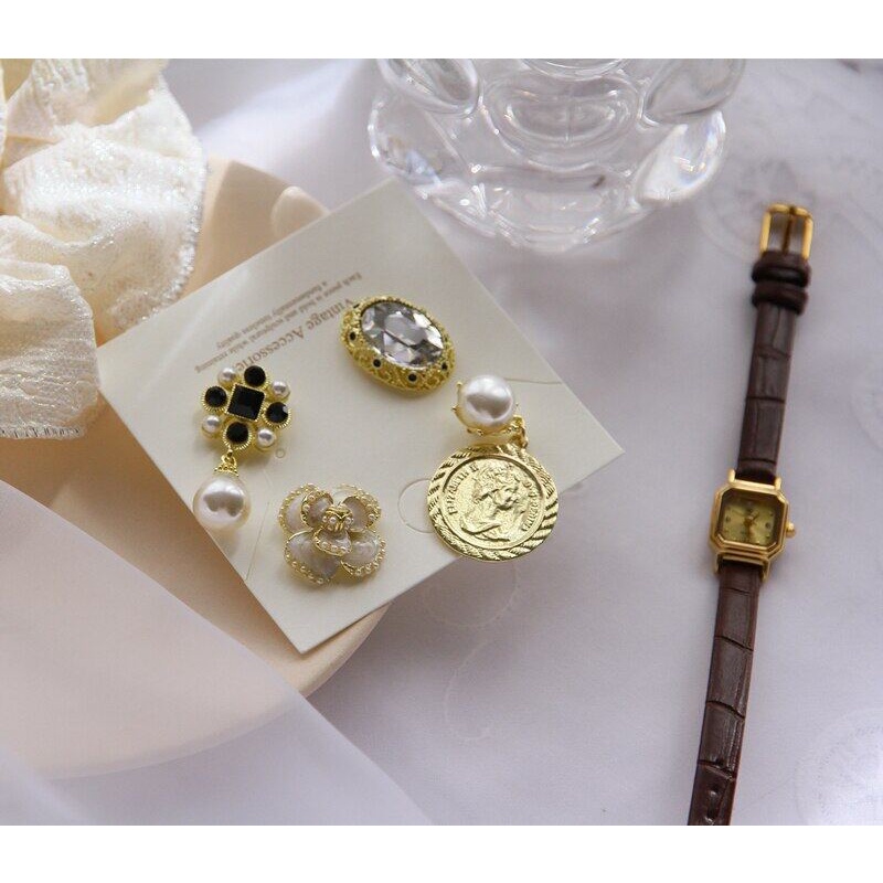 Trâm Cài Áo Hình Hoa Trà Đính Ngọc Trai Phong Cách Pháp Thời Trang Sang Trọng