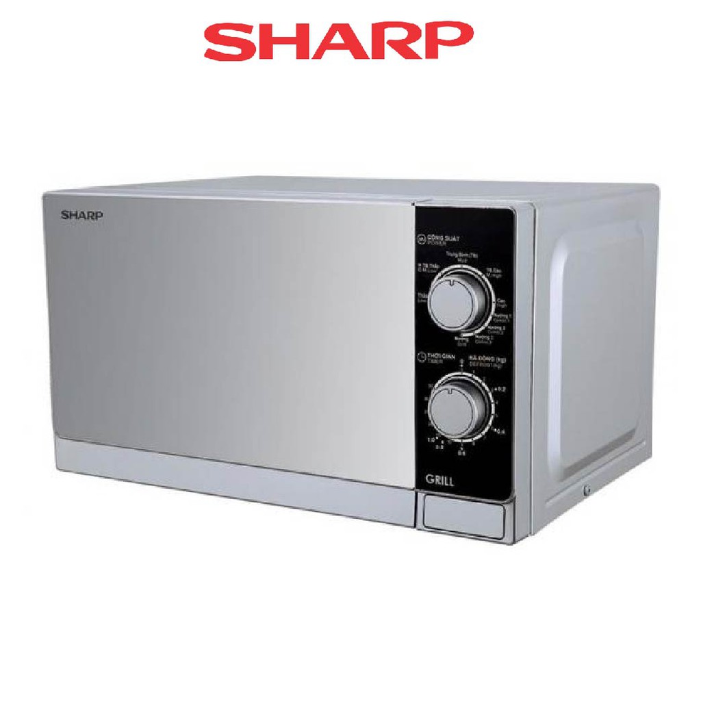 Lò Vi Sóng Có Nướng Sharp R-G223VN-SM 20 Lít - Hàng chính hãng