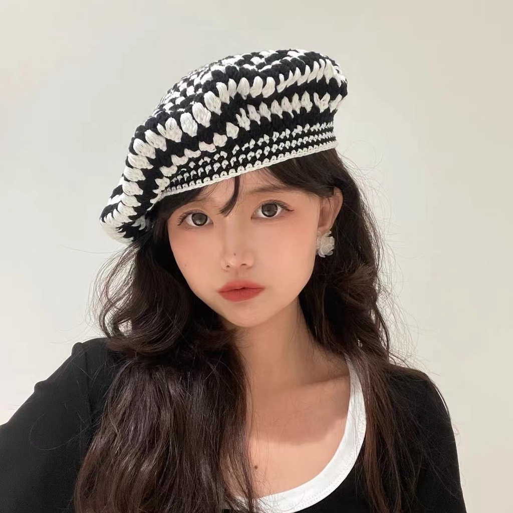 Mg STUDIO / Mũ Nồi Dệt Kim 3 Màu