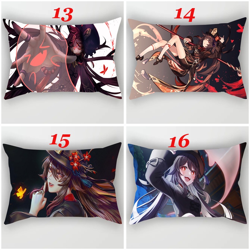 Vỏ Gối Đơn In Hình Nhân Vật Game Genshin Impact Dễ Thương Bằng Polyester