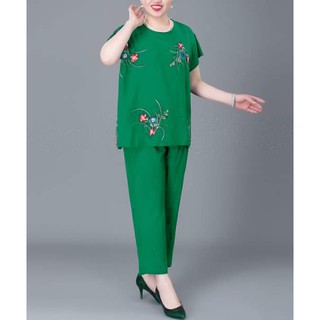 Bộ trung niên - Bộ quần áo thời trang trung niên cho mẹ ngắn tay T16L17