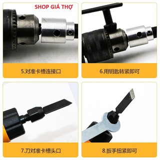 Bộ chuyển đổi máy khoan thành máy đục gỗ - đầu đục gỗ