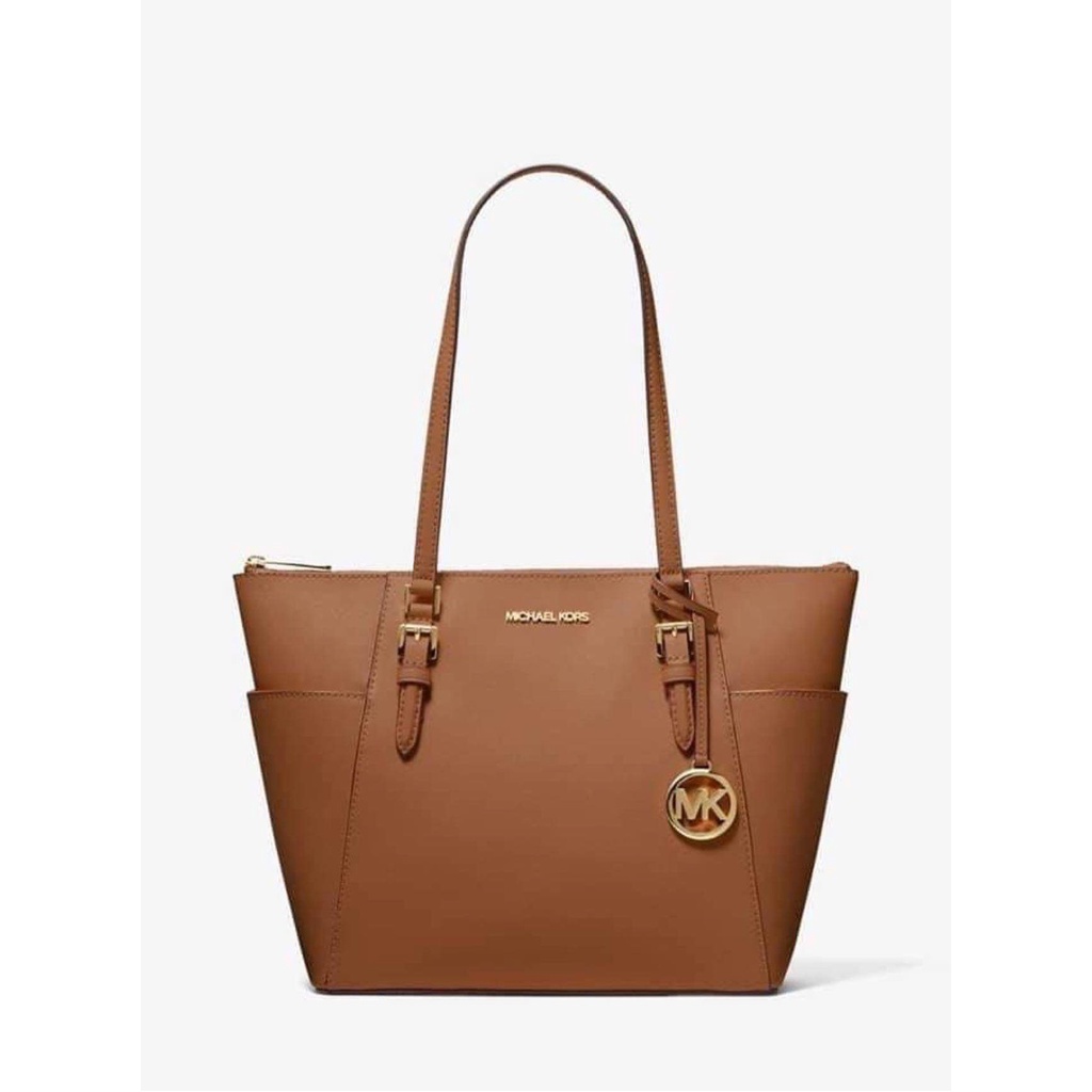 Michael Kors - Túi MK Charlotte Tote Luggage - màu nâu