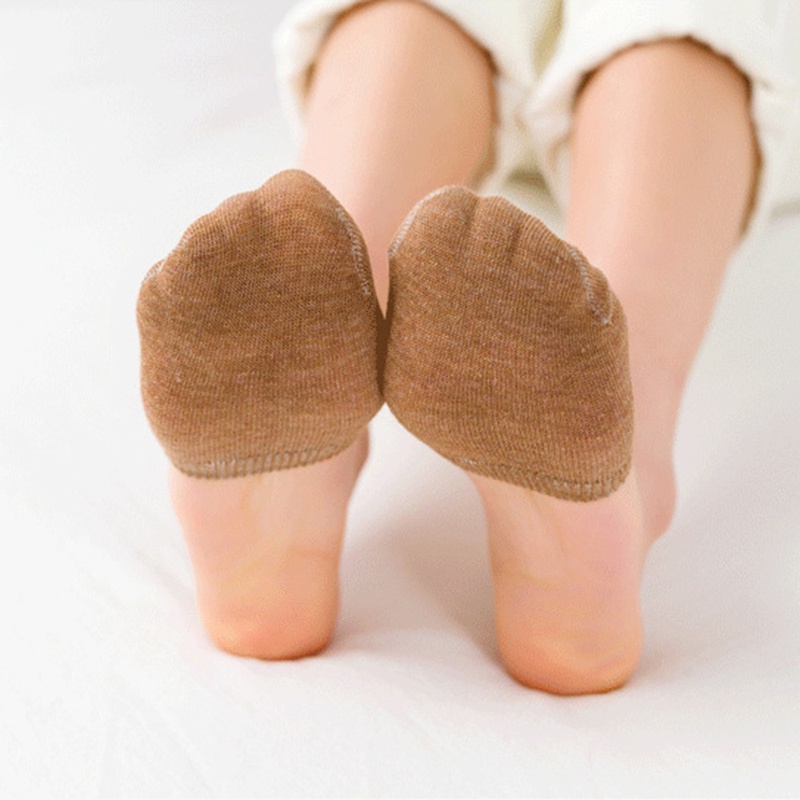 Vớ Cotton Vô Hình / Bàn Chân Trước Nửa Bàn Chân Chống Trượt Thoáng Khí Thoải Mái Cho Nữ