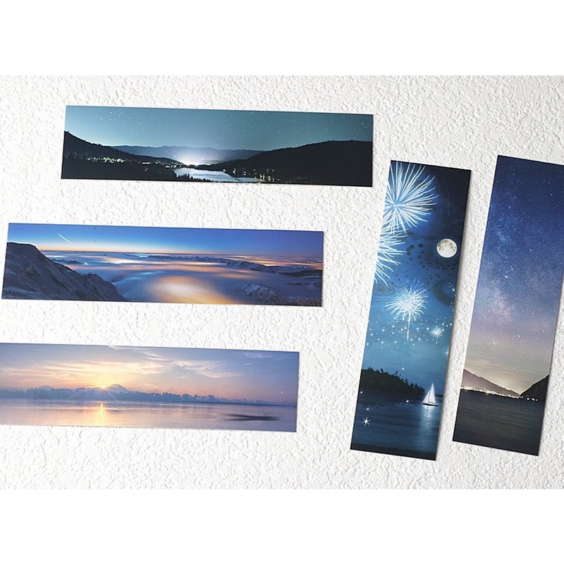 Hộp 30 Kẹp Đánh Dấu Sách Màu Nước Vẽ Tay Xinh Xắn