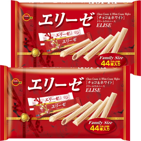 Bánh que Bourbon Elise vị Kem Vanilla hộp 115g và gói 155g