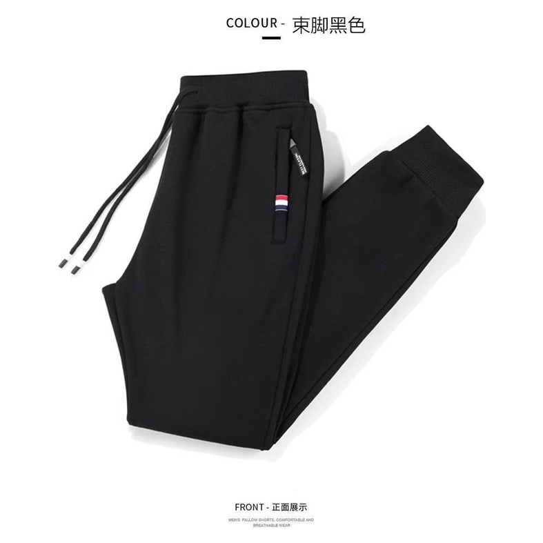Quần Thể Thao plus size Ống Suông Rộng Co Giãn Thời Trang Mùa Xuân Cho Nam
