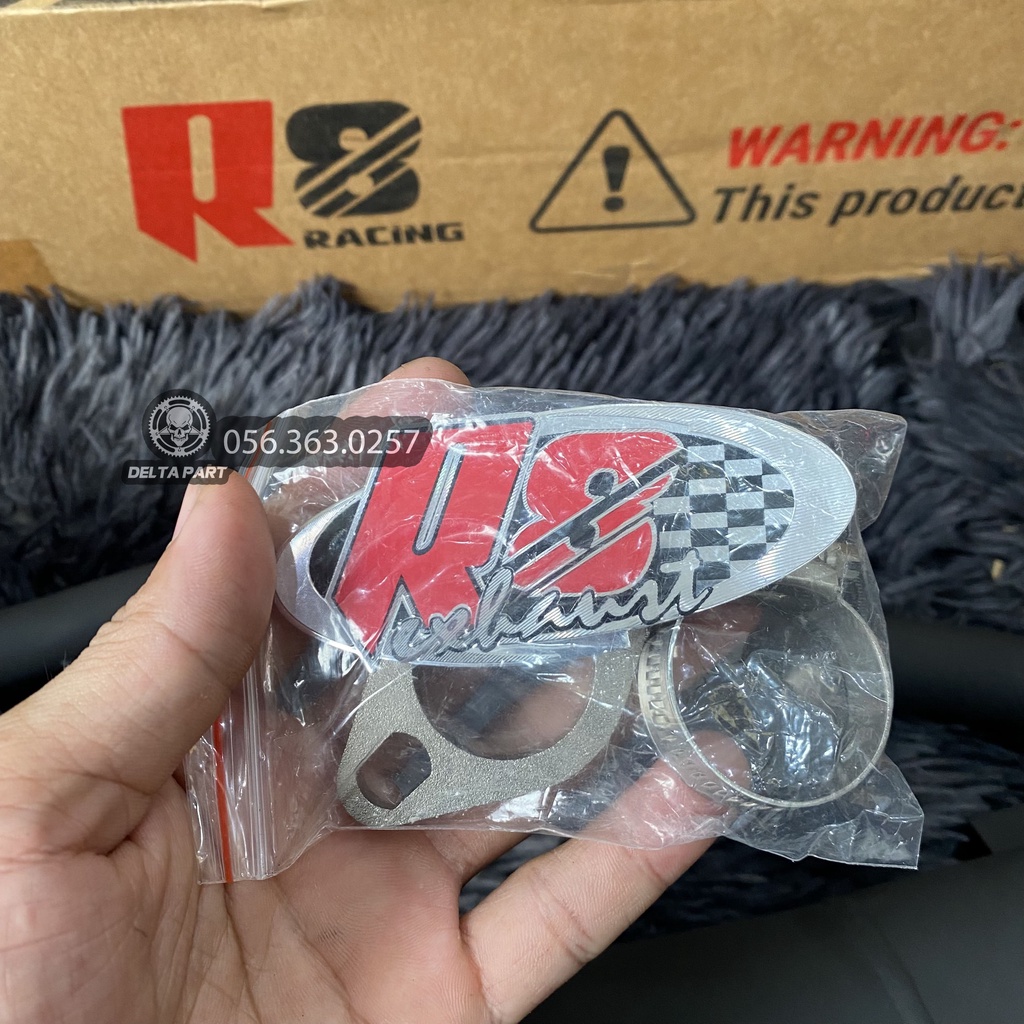 Pô Tăng R8 Dáng Zin Thế Hệ Mới Wave S 110, RSX 110, Blade 110