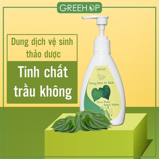 Dung dịch vệ sinh phụ nữ trầu không GREEHOP (handmade) giúp giảm ngứa, se khít, hồng hào