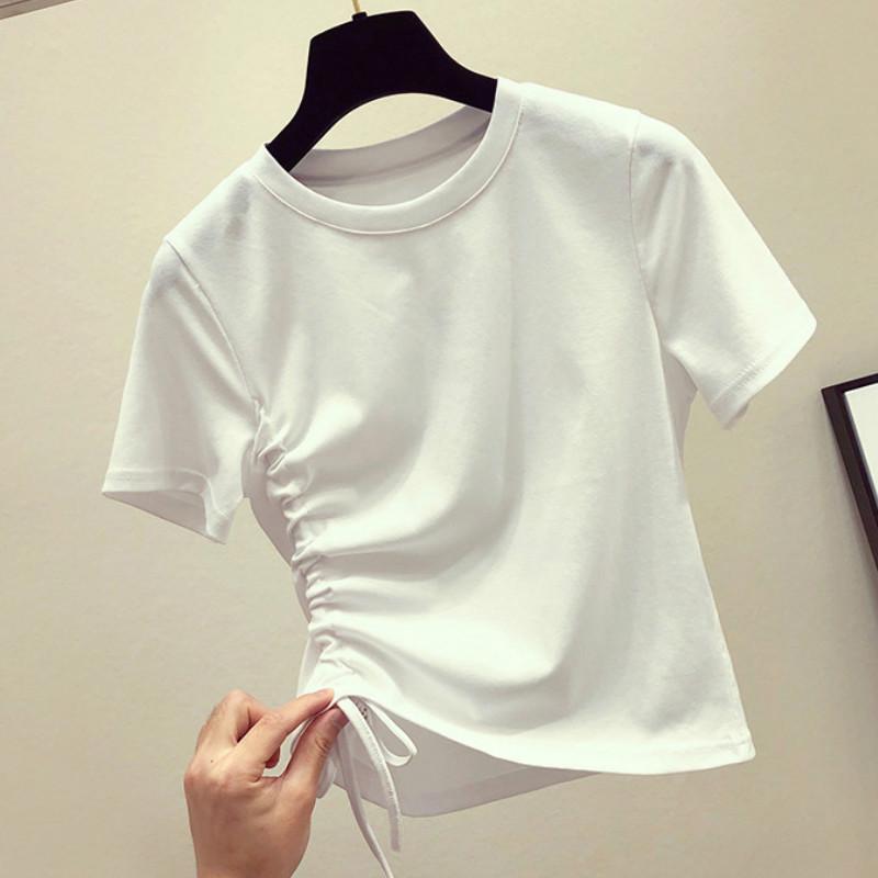 IELGY    Phụ Nữ Mùa Hè Mỏng Màu Rắn Hàng Đầu