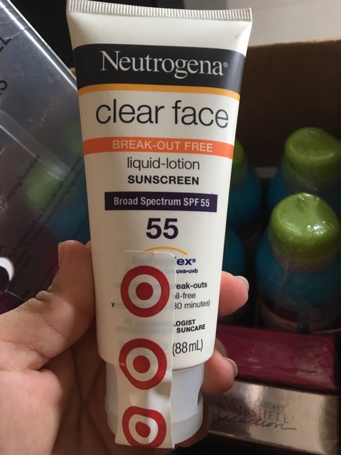 Hàng nội địa Mỹ Kem Chống Nắng Neutrogena Clear Face SPF 55