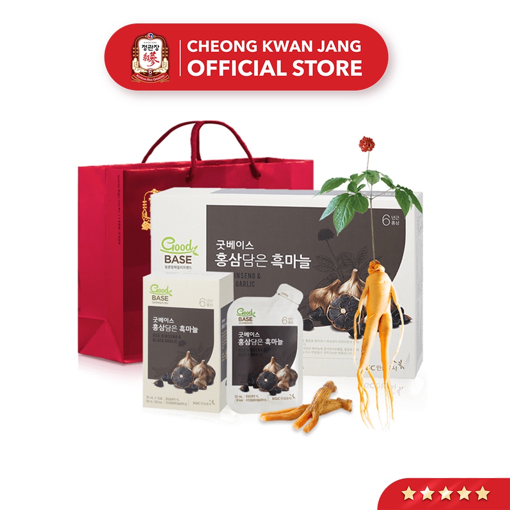 Nước Sâm Hàn Quốc Goodbase Vị Tỏi Đen KGC Cheong Kwan Jang (50ml x 30 gói)