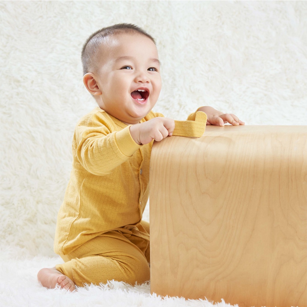 LULLABY Bộ quần áo tay dài có bo NH2519