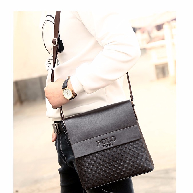 TÚI XÁCH NAM ĐEO CHÉO PL DA PU QUAI VẢI 3 MẪU CỰC ĐẸP HH 109 | BigBuy360 - bigbuy360.vn