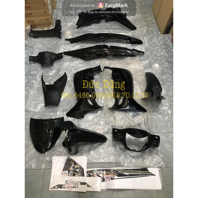 Dàn áo Revo 110 đen đỏ đen