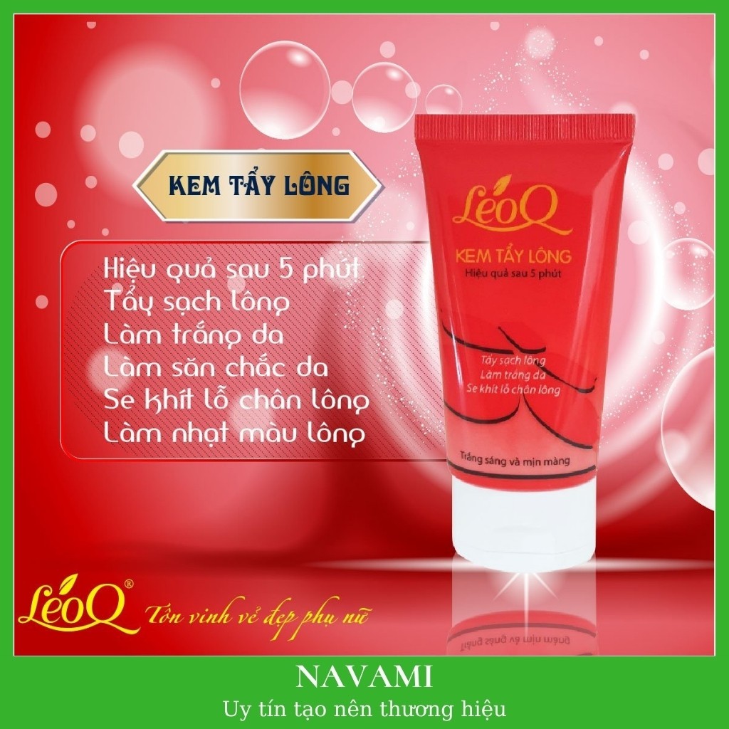 Kem tẩy lông chân tay nách LeoQ 60ml