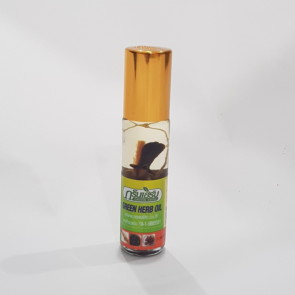 Dầu Gió Nhân Sâm Green Herb Oil Chuẩn Thái Nắp Vàng | BigBuy360 - bigbuy360.vn